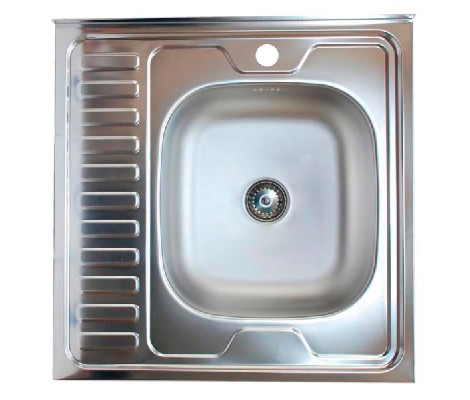 Мойка накладная без сифона 60*60R*0,60мм Vladix Мойка накладная без сифона 60*60R*0,60мм Vladix