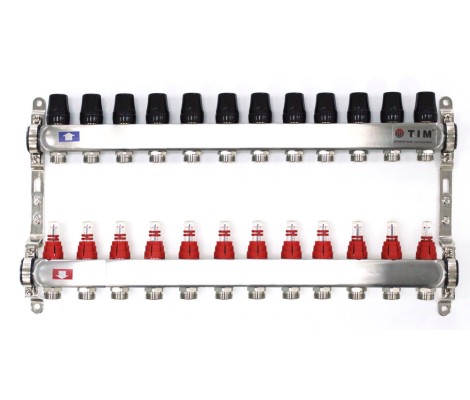 Коллектор с расходомерами без кранов и воздухоотводчиков 1