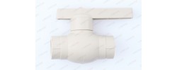 Кран пластиковый шаровый 20 (стальной шар) VALFEX OPTIMA