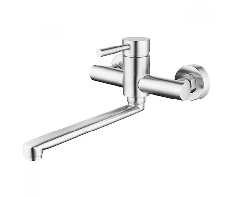 Смеситель для кухни SUS-005 настенный нержавеющая сталь CHAMPION