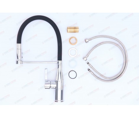 Смеситель д/кухни MIXXUS PREMIUM SUMMER 017 REFL.BLACK &Oslash;35 (8 шт/ящ)