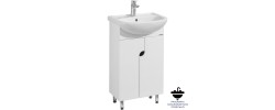 Тумба напольная 50, Панда 50 Белый под умывальник Смайл 50 Aquaton