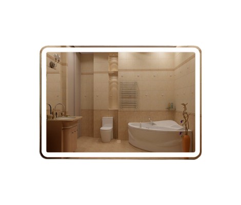 Зеркало 70*100 LED подс.6000К 9,6 Вт/м с двойным сенс.выкл КЗСК Зеркало 70*100 LED подс.6000К 9,6 Вт/м с двойным сенс.выкл КЗСК