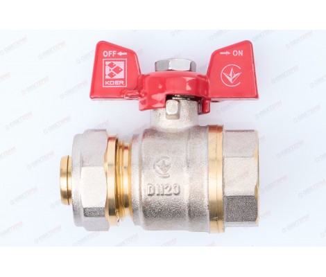 Кран для металлопластика 20*3/4