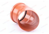 Отвод канализационный 160/45° рыжий Flextron