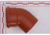 Отвод канализационный 160/45° рыжий Flextron