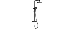 Душевая система G2495-76 с термостатом, черный G2495-76 Gappo