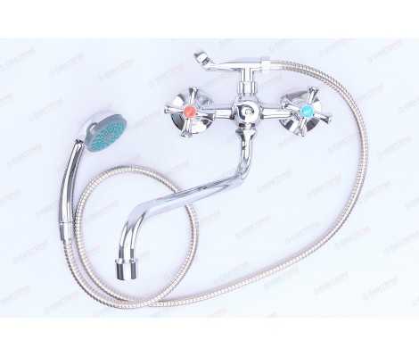 Смеситель для ванны DMT 827 длинный буксовый Zerix