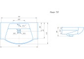 Умывальник Монро 750 Kirovit Умывальник Монро 750 Kirovit