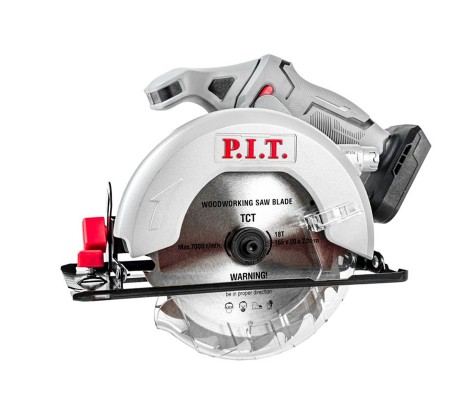 Пила циркулярная аккумуляторная OnePower  P.I.T. 20В, диск 165мм, пропил 52мм, SOLO (без АКБ и ЗУ)