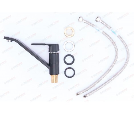 Смеситель для кухни Tiger 555 25 см черный &Oslash;40 Mixxus Premium