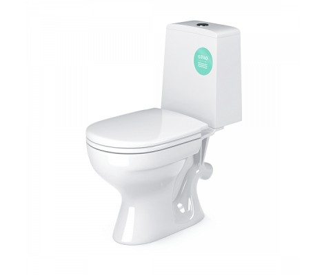 Унитаз-компакт W102 Home de luxе c 1 уровневой арматурой, сиденьем ПП и болтами крепления Gesso