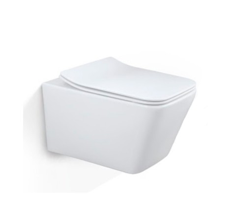 Унитаз подвесной RB2351 c биде, SC, ультратонкое, дюропласт Redo