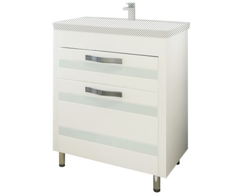 Тумба Fantasy 70 под умывальник Фостер 700/COMO 70 белое дерево Eva Gold