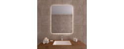 Зеркало  800х600 Kvint с LED подсветкой и сенсорным выкл.Кайман Glassiko