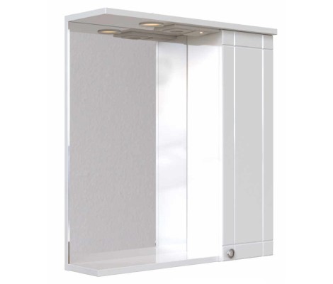 Зеркальный шкаф Лира 60 1/дв, белый San Star
