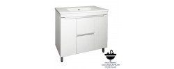 Тумба напольная 90 Валенсия 901 белая под умывальник Комфорт 90 Flamenco