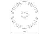 Мойка для кухни 0.6 мм круглая декор FD60431 Frap