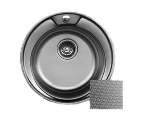 Мойка для кухни 0.6 мм круглая декор FD60491 Frap