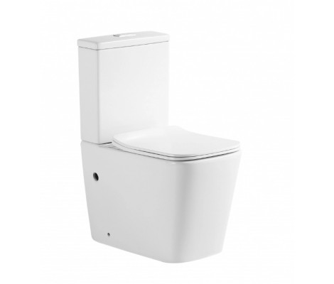 Унитаз-компакт REDO RD-7102T безободковый, SC, ультратонкое, дюропласт, прям. выпуск