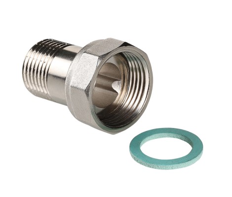 Полусгон прямой с накидной гайкой, 1