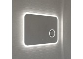 Зеркало 70*100 LED подс.6000К 9,6 Вт/м c косметическим зеркалом, 16*16 сенс.выкл 341скл2 КЗСК