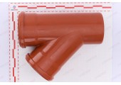 Тройник канализационный 160/160/45° рыжий Flextron