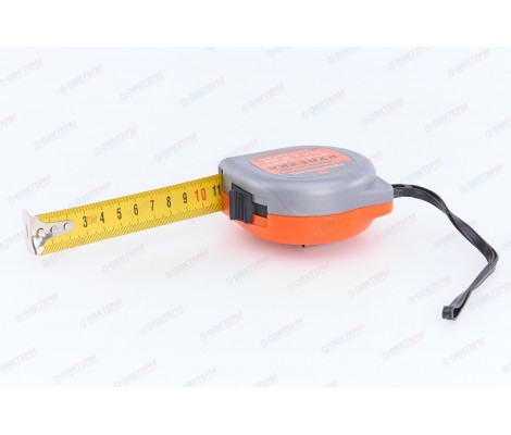 Рулетка 7,5м х25 мм обрезиненый корпус с двойной фиксацией Santool
