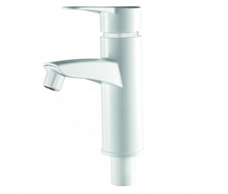 Смеситель д/умывальника BELMIX P0102 белый (гайка, &Oslash;35, без подводки)