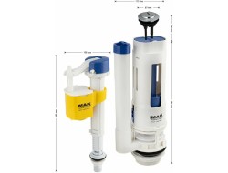 Арматура 2х кноп.ниж подвод воды для унитаза МАК