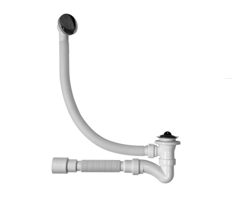 Сифон для ванн GRAND с переливом 60см Агура и гибкой трубой 1 1/2 Сифон для ванн GRAND с переливом 60см Агура и гибкой трубой 1 1/2