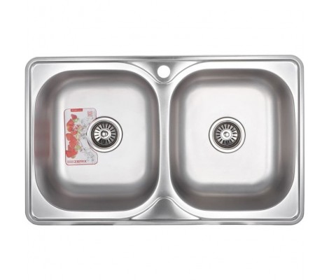 Мойка Z7848D-08-180MD Double micro decor Zerix