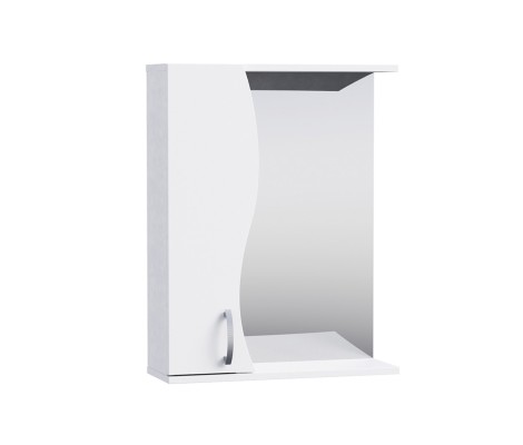 Зеркальный шкаф Токай 550 белый глянец Francesca