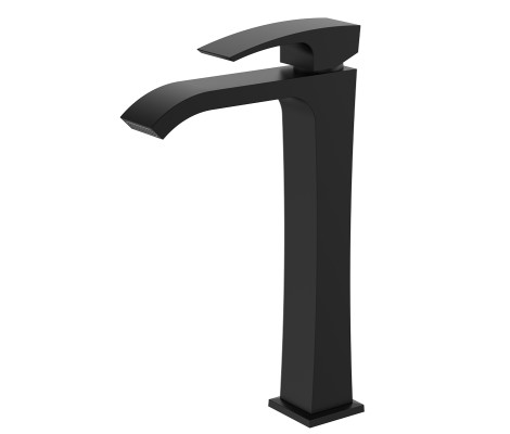 Смеситель для умывальника KB-13007-05 высокий, черный Koer 