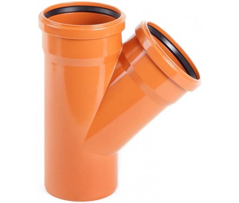 Тройник  250 * 250 * 45*   НПВХ      ХЕМКОР (1 шт)