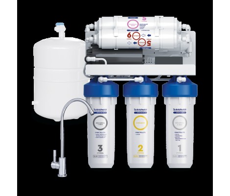 Обратный осмос с насосом профи осмо 100 Boost M 6 ступеней Барьер