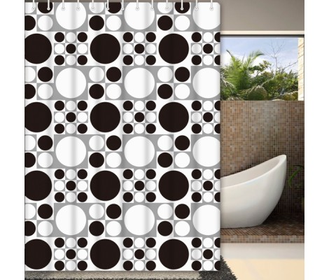 Шторка для ванной F8803 Peva/полиэтилен 180х180 Frap