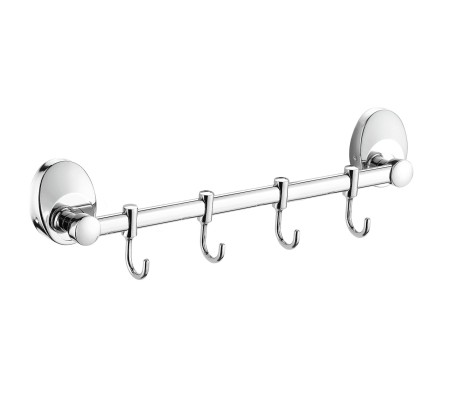 Настенная вешалка 4 крючка F1615-4 подвижные Frap