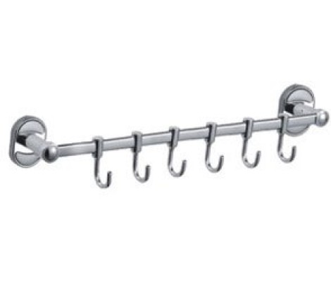 Настенная вешалка 6 крючков F1915-6 подвижные Frap