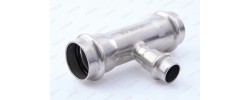 Трехраструбный пресс-тройник из нержавеющей стали 28*15*28mm ZTI.531.281528 TIM