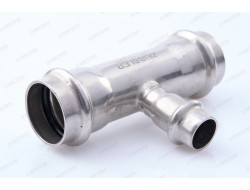 Трехраструбный пресс-тройник из нержавеющей стали 28*15*28mm ZTI.531.281528 TIM