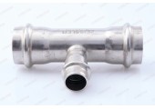 Трехраструбный пресс-тройник из нержавеющей стали 28*15*28mm ZTI.531.281528 TIM