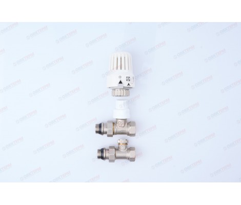 Комплект терморегулируемого оборудования для радиатора прямой 1/2