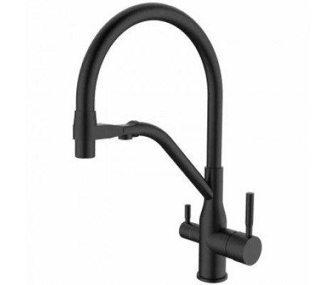 Смеситель д/кухни MIXXUS PREMIUM GRAVITY 021 BLACK REFL.BLACK &Oslash;35 (8 шт/ящ)