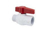 Кран шаровый пластиковый 1