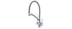 Смеситель для кухни KB-72003-01 с выходом для питьевой воды хром/серый Koer