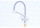 Смеситель для кухни KB-72003-01 с выходом для питьевой воды хром/серый Koer
