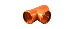Тройник канализационный 160/110/90° рыжий Flextron