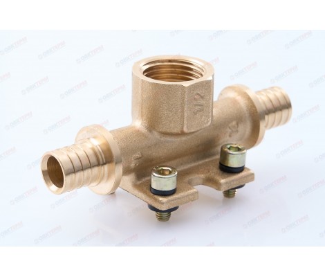 Тройник аксиальный 16-2,2 х 1/2 х 16-2,2 в, установочный H-ZT1602F TIM