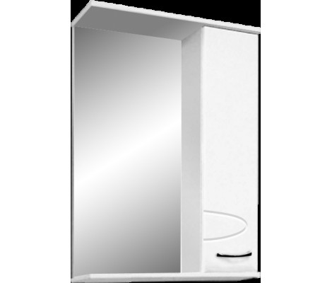 Шкаф-Зеркало 55 Комфорт, белое, Flamenco